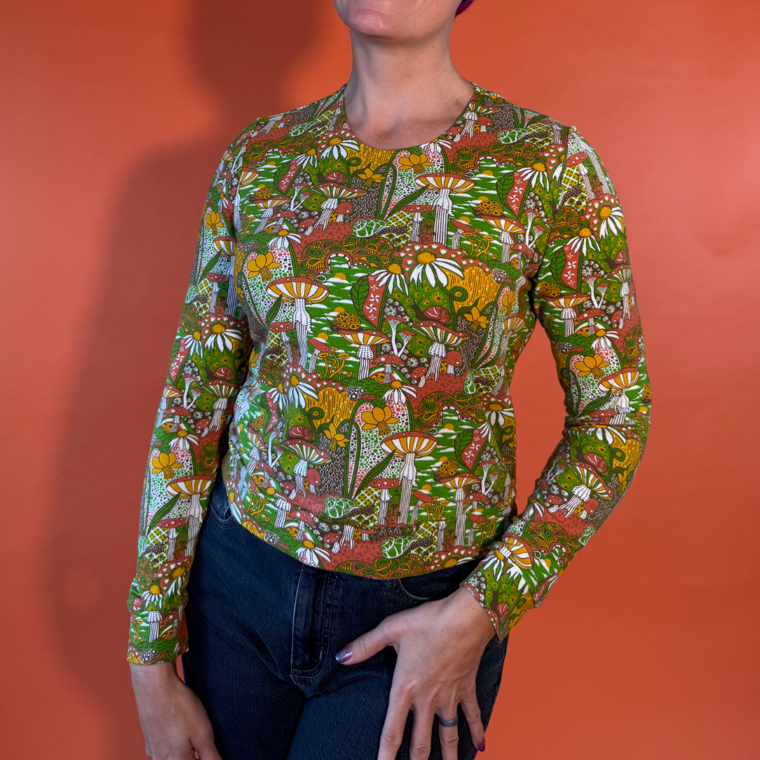 Magnificent Mushroom Pullover in Olive