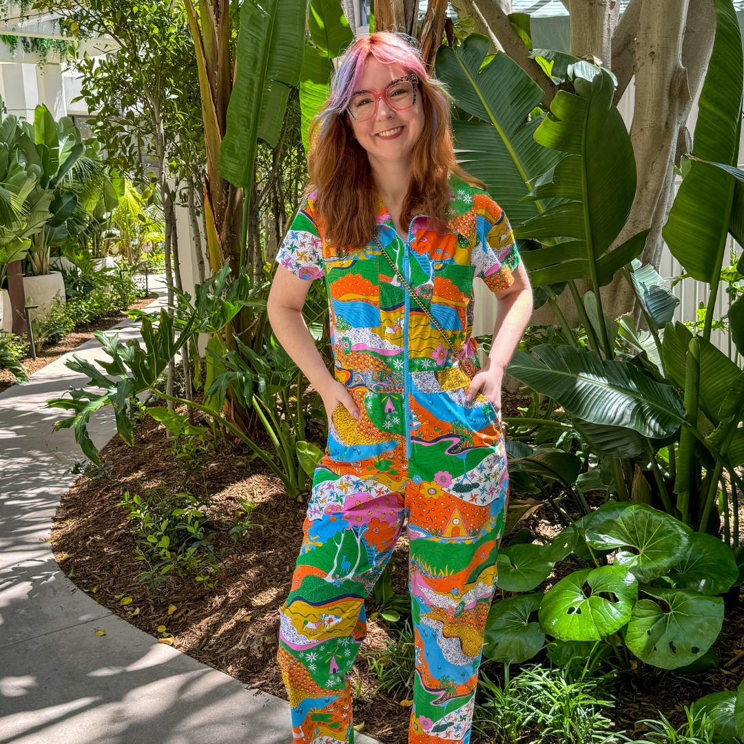 Landscape Jumpsuit in Rainbow Farm- Re-Stocked!