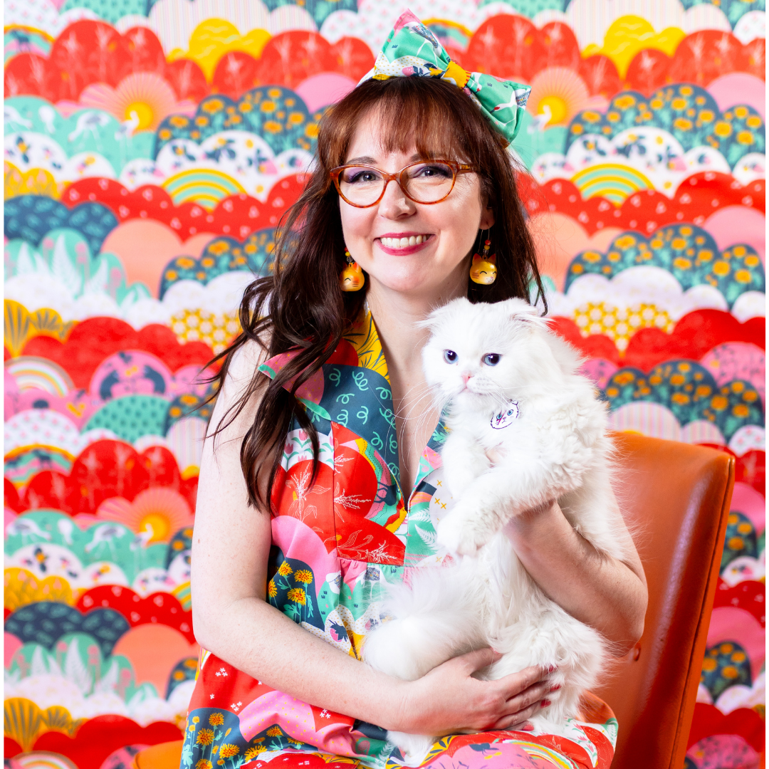 Glam Mini House Dress in Mint & Strawberry Meadow