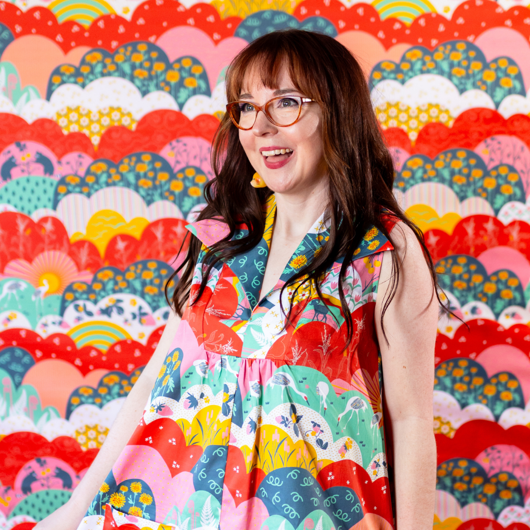 Glam Mini House Dress in Mint & Strawberry Meadow