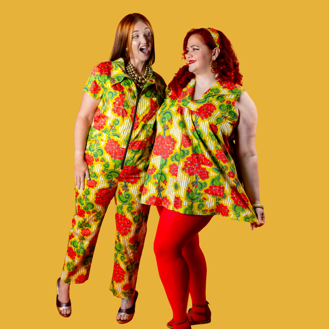 Modflower Wallpaper Jumpsuit in Sunshine