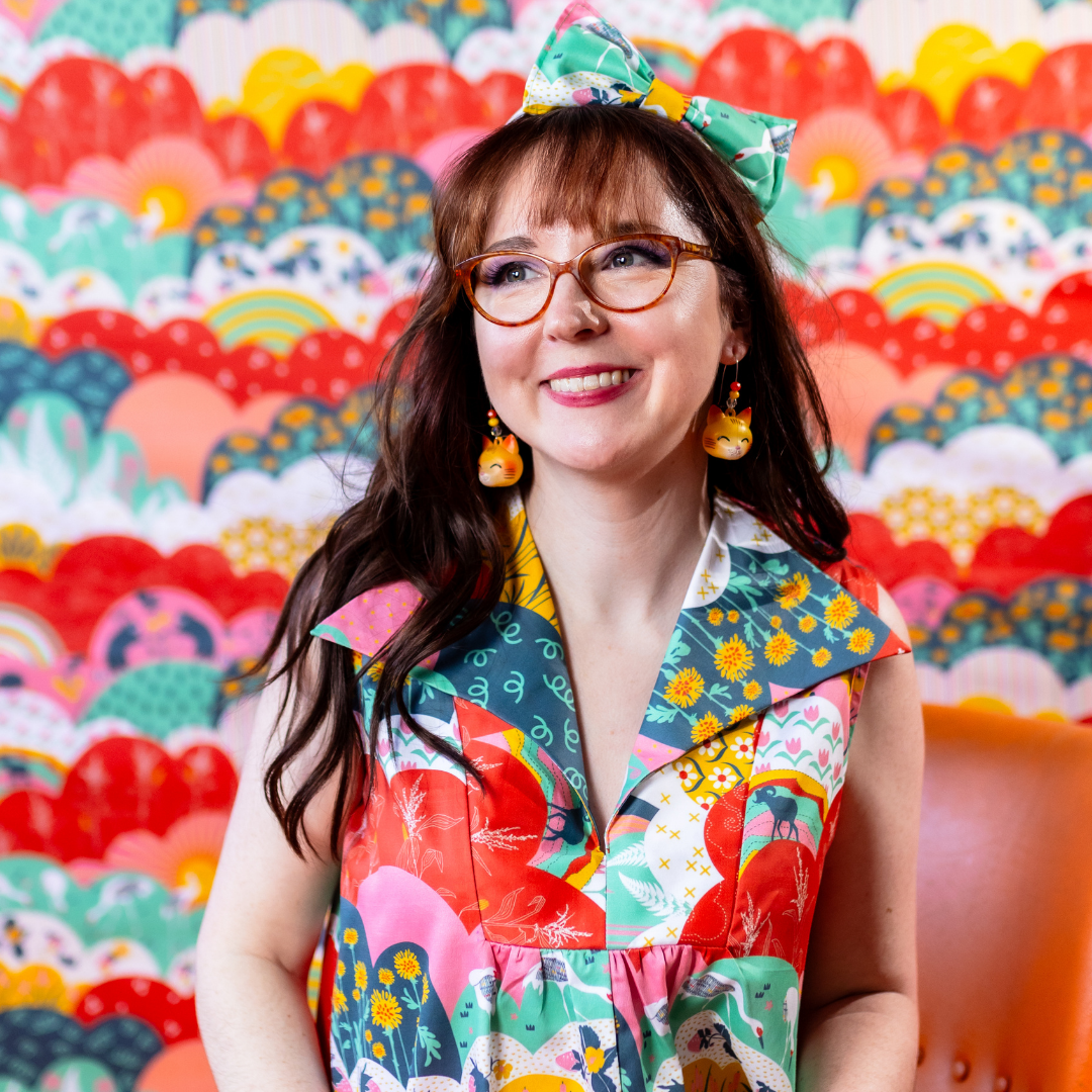 Glam Maxi House Dress in Mint & Strawberry Meadow