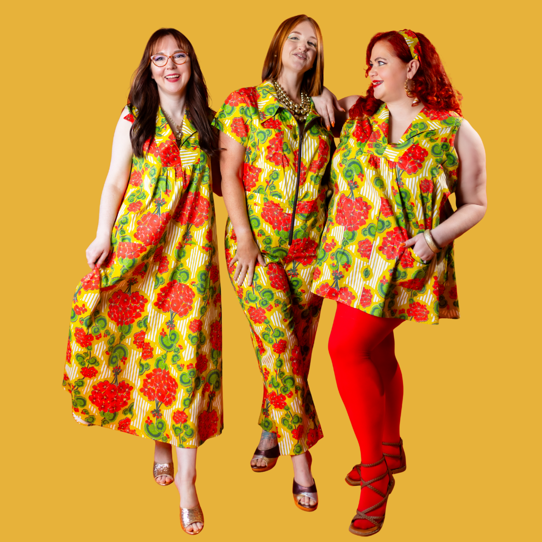 Modflower Wallpaper Jumpsuit in Sunshine