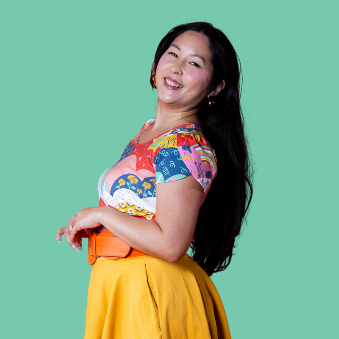 Tulip Sleeve in Mint & Strawberry Meadow Print