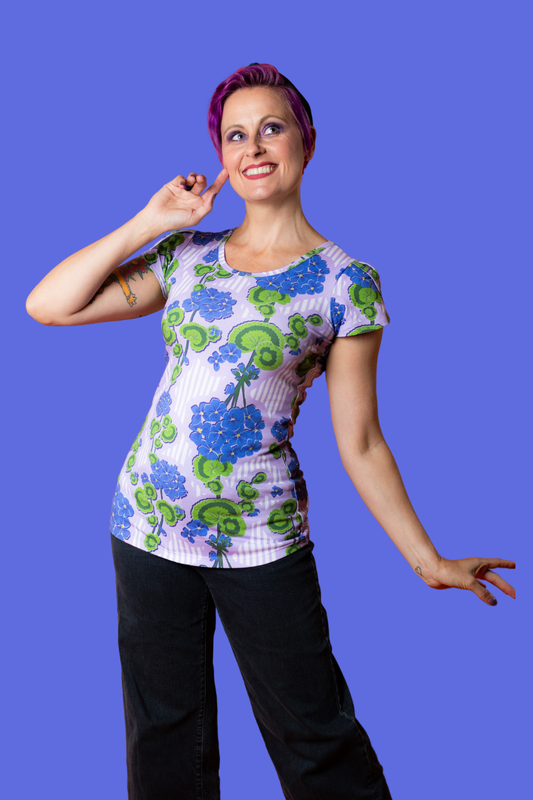 Modflower Wallpaper Tulip Sleeve in Lavender