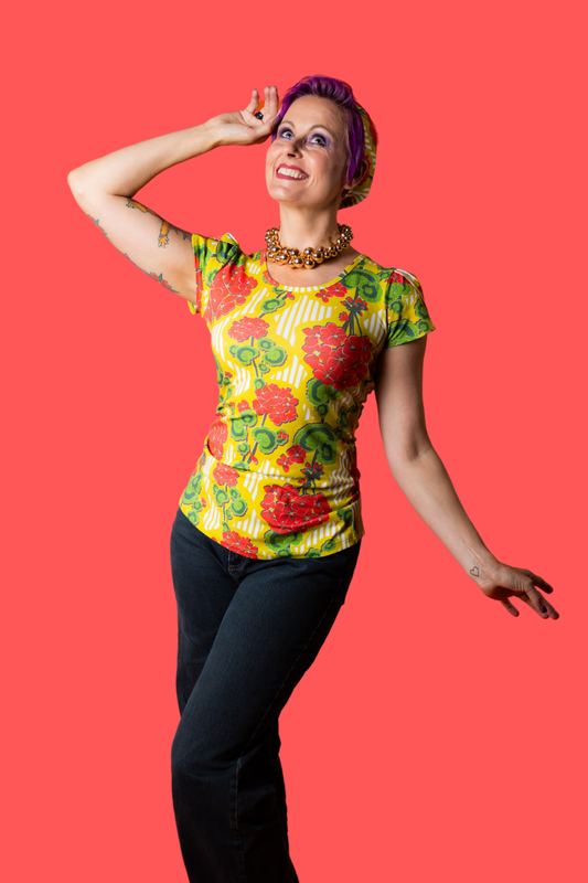 Modflower Wallpaper Tulip Sleeve in Sunshine