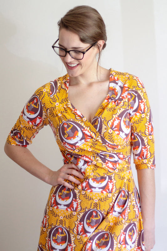 A Well-Protected Lass Sweetheart Dress in Golden Egg
