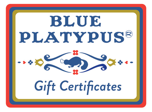 Blue Platypus Gift Certificate
