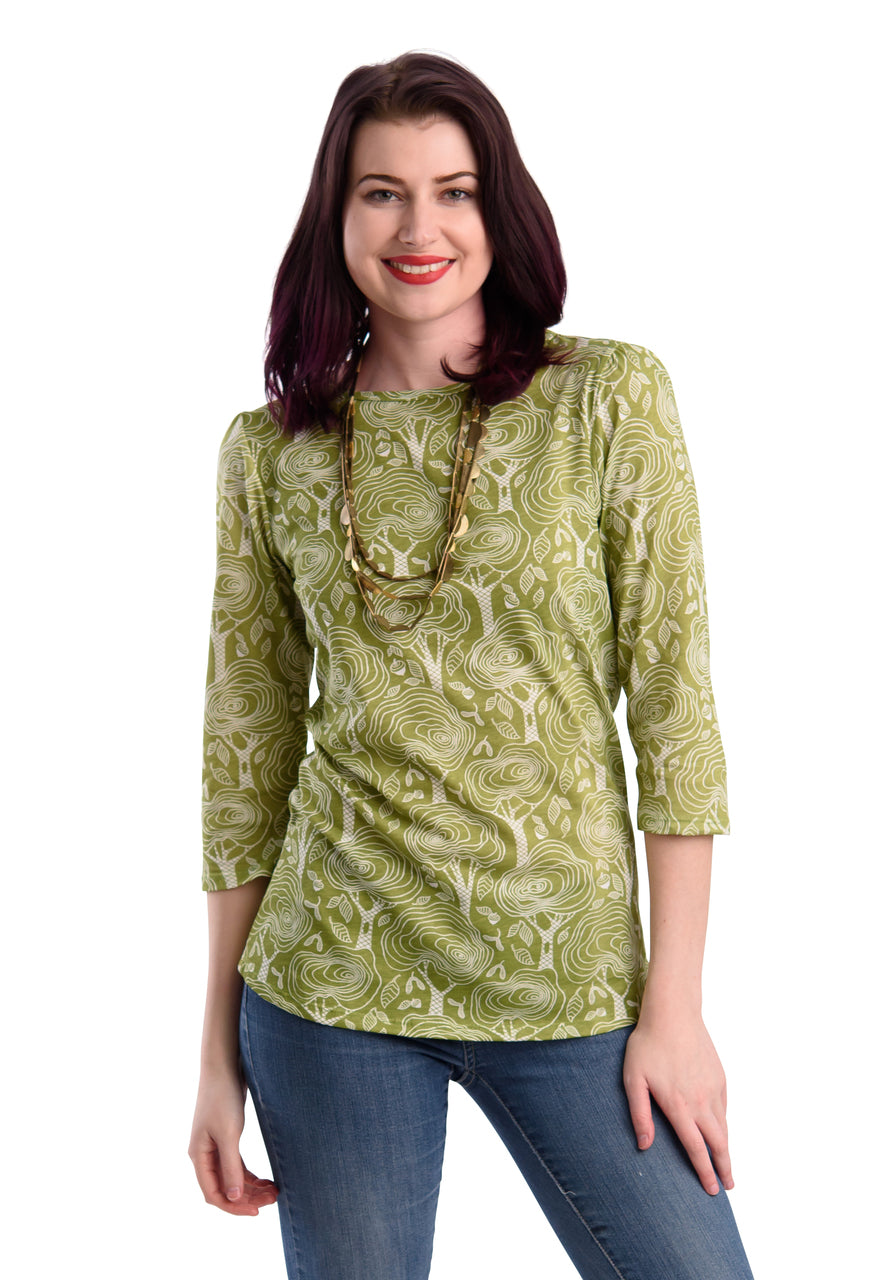 Fantastical Forest Tee in Granny Smith