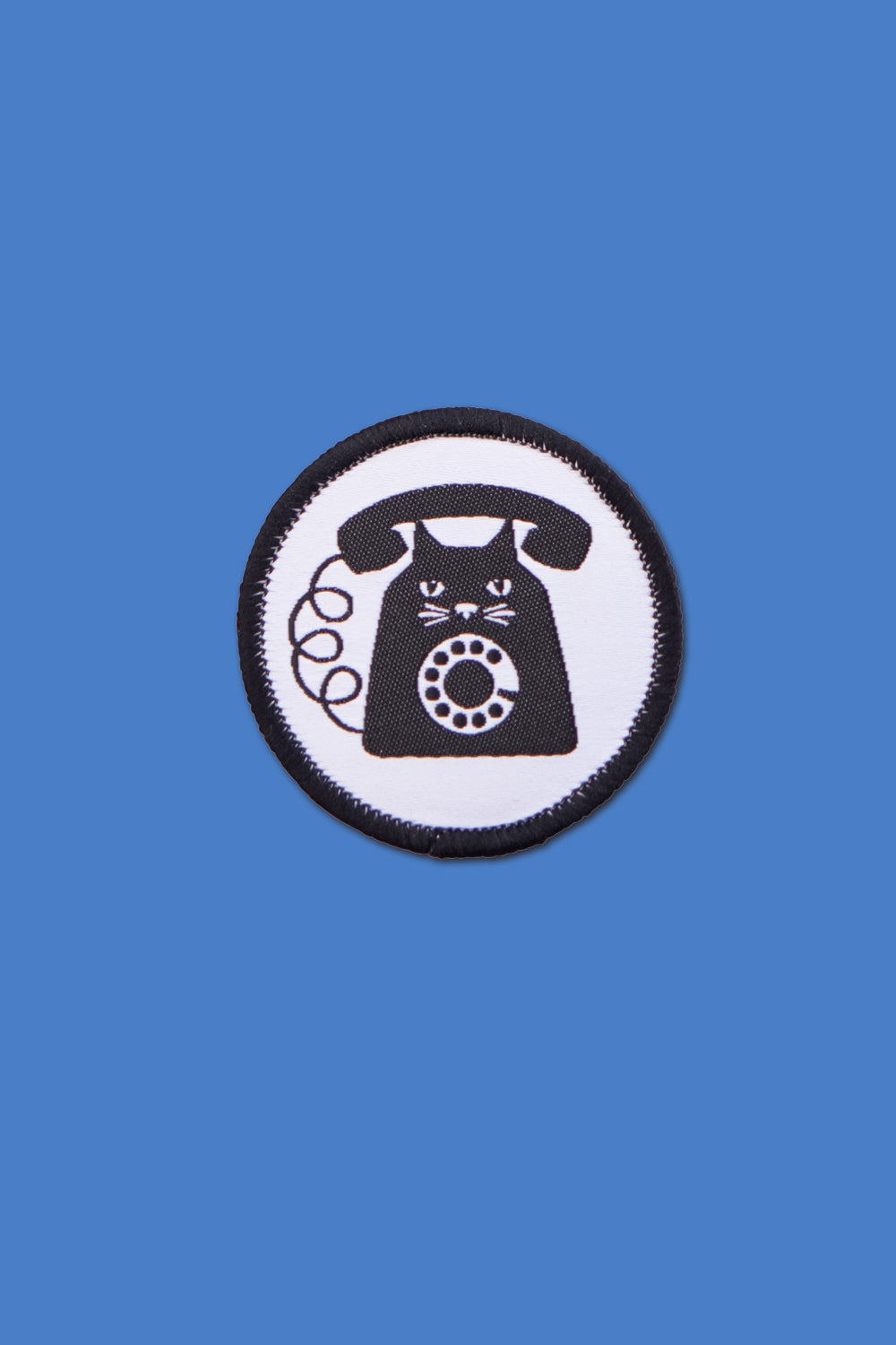 Cheeky Chatty Cheshire Patch in Black and White