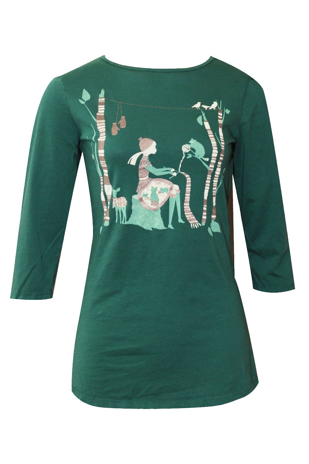 Knitting Pretty with Kitties in Pine- XS, S only!