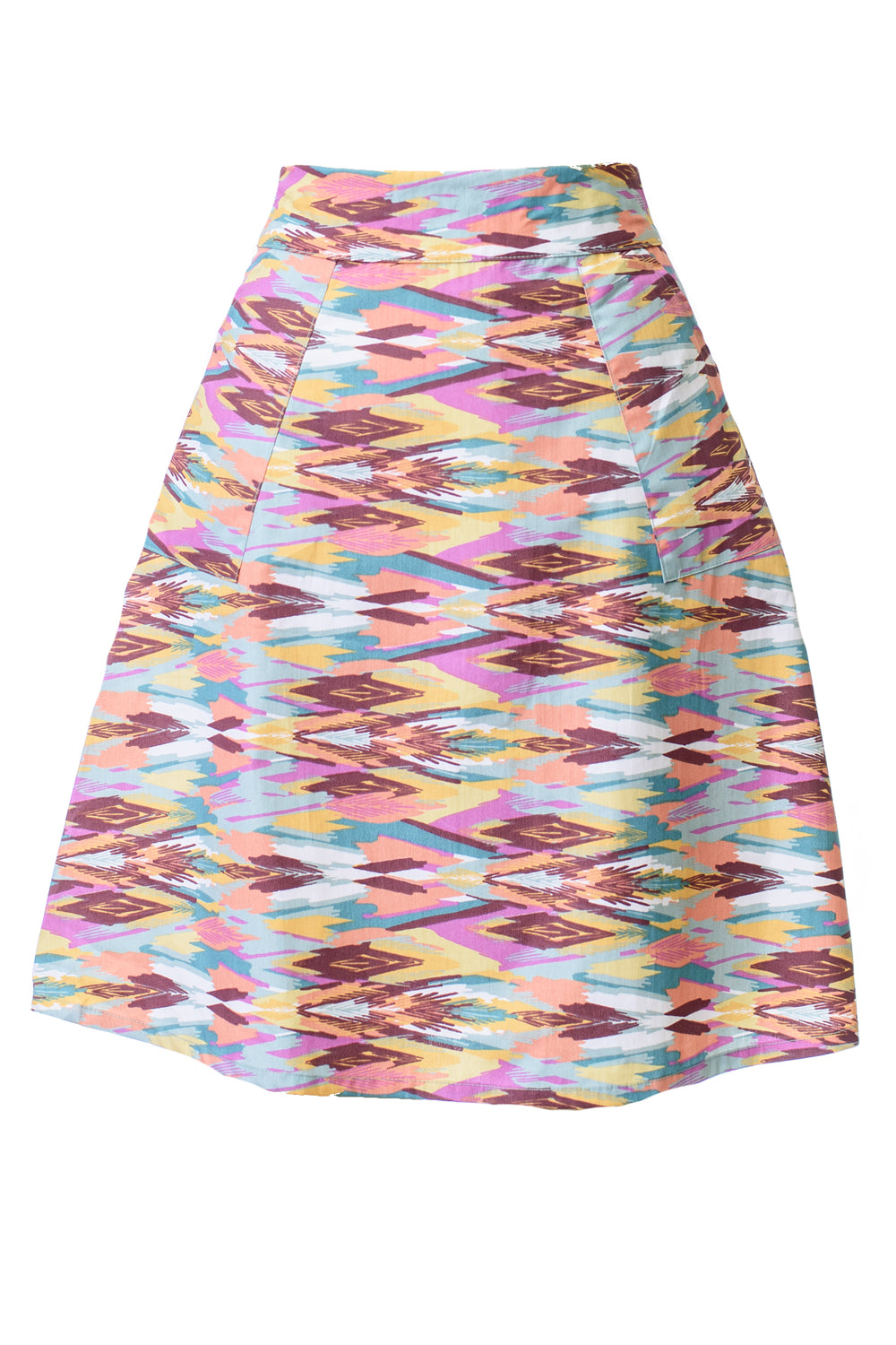 A-Line Woven Skirt in Southwest Sunset